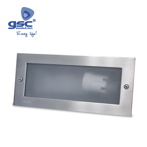 Aplique rectangular aluminio empotrar pared E27 60W N-Caja incluye caja de empotrar Aplique rectangular aluminio empotrar pared E27 60W N-Caja incluye caja de empotrar GSC