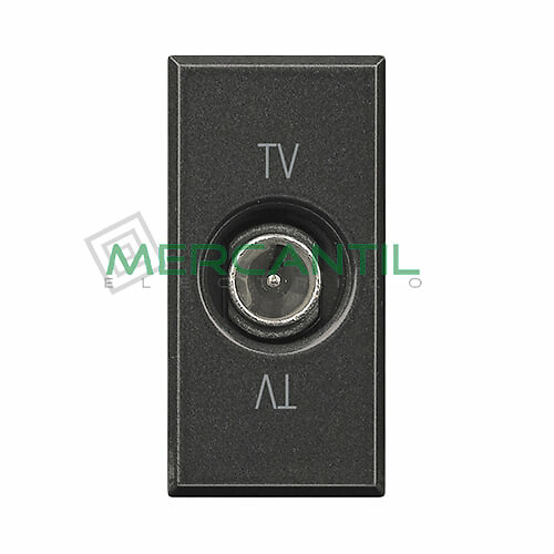 base unica axolute bticino HS4202P10-2 Base Final TV/SAT con Resistencia Terminal BTICINO