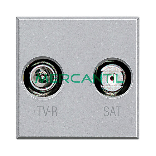 base de tv r sat axolute bticino HC4217M2D-2 Toma de tv. Base Unica TV/R-SAT BTICINO