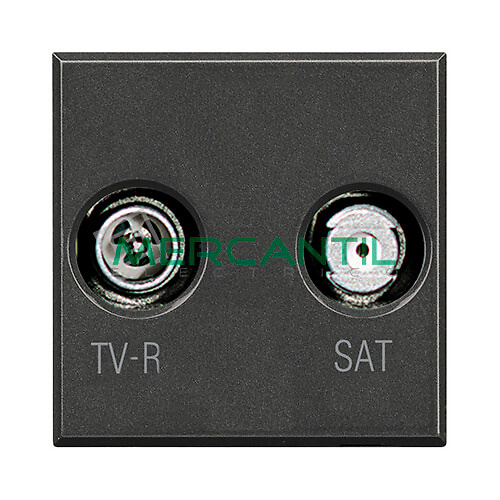 base de tv r-sat axolute bticino HS4217M2D-3 Toma de tv. Base Unica TV/R-SAT BTICINO