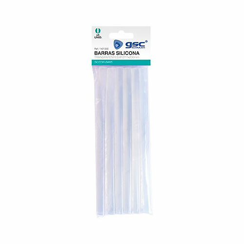 Blister 6 barras de silicona transparente Ø11mm para referencia 1401329 GSC 