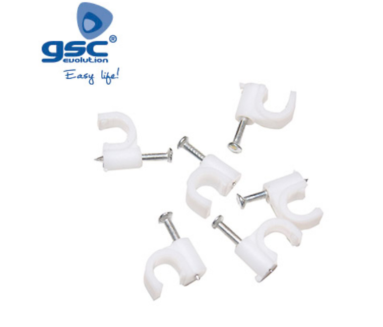 grapillones para cable redondo 5mm grapillones para cable redondo 5mm 100 unidades