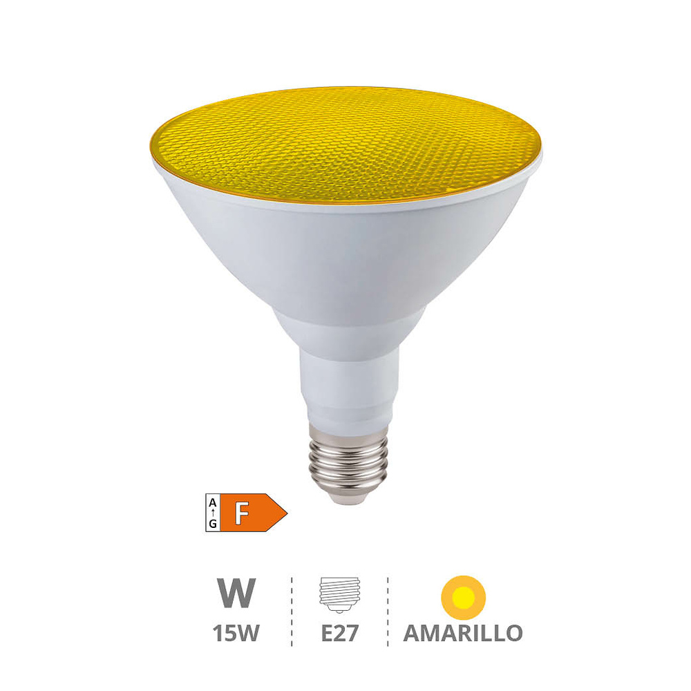 bombilla-led-par38-15w-e27-amarillo-ip65-200620026 bombilla-led-par38-15w-e27-amarillo-ip65-200620026