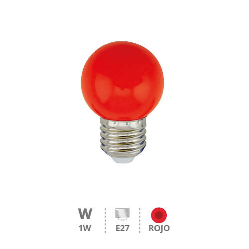 bombilla-led-esferica-1w-e27-rojo-200605006 bombilla-led-esferica-1w-e27-rojo-200605006