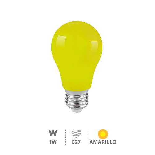 bombilla-led-estandar-1w-e27-amarillo-200605011 bombilla-led-estandar-1w-e27-amarillo-200605011