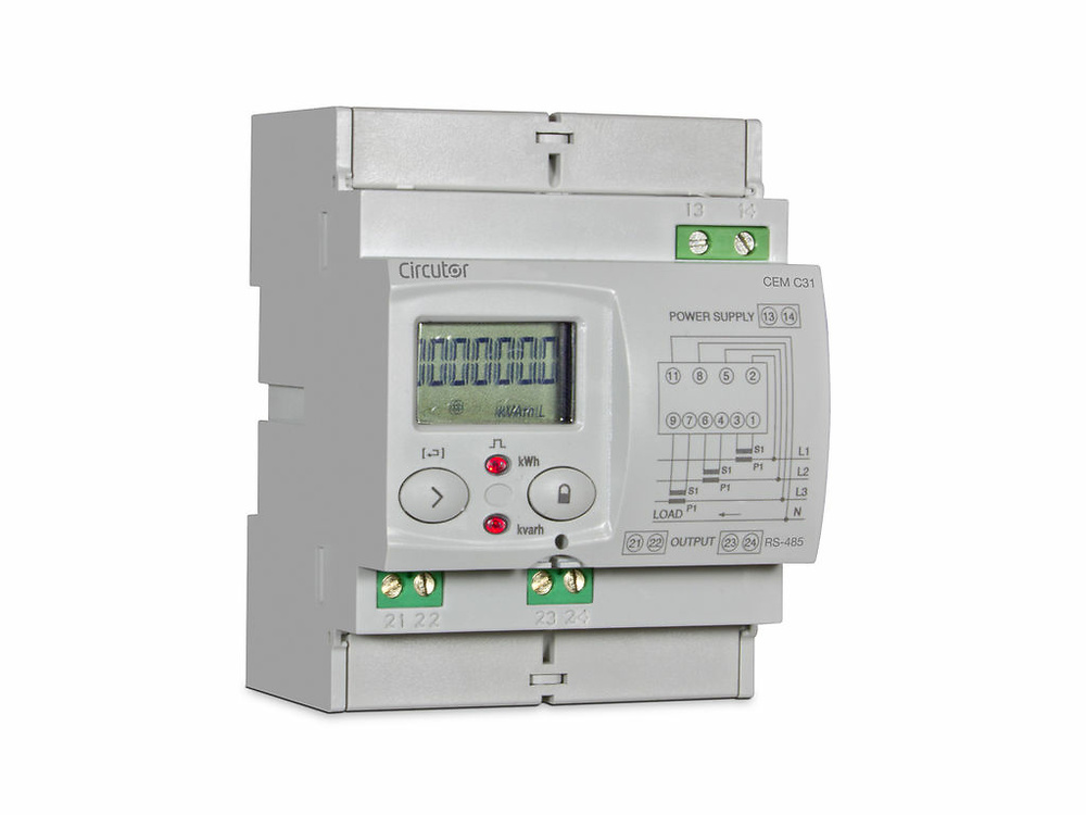 CEM-C31-485-DS-MID, Contador de energía trifásico indirecto con certificado MID - Mercantil Eléctrico CEM-C31-485-DS-MID, Contador de energía trifásico indirecto con certificado MID - Mercantil Eléctrico