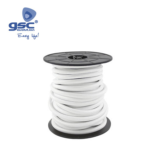 cable textil liso blanco 10m cable textil liso blanco 10m GSC