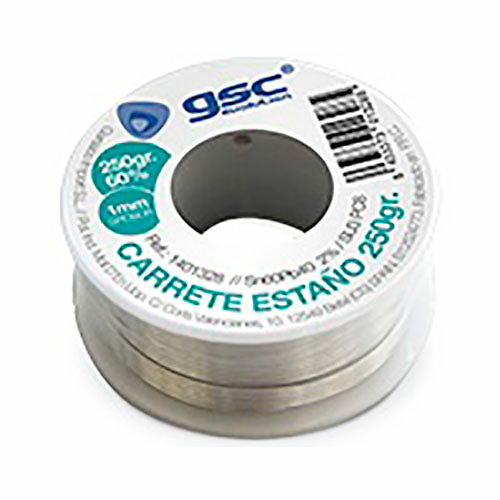 Carrete de estaño 250gr 1mm GSC 