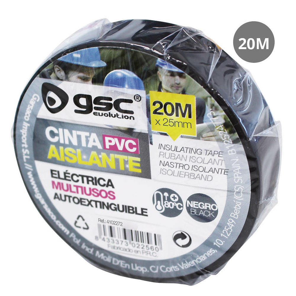 cinta-aislante-electpvc-20m-negra-25mm-retrac10u-004102272 cinta-aislante-electpvc-20m-negra-25mm-retrac10u-004102272