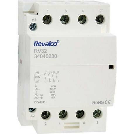 contactor-modular-4p-40a-230v-4no-rv3234040230 contactor-modular-4p-40a-230v-4no-rv3234040230