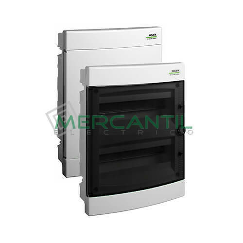 cuadro eléctrico de empotrar chint-PNF-HW24T Cuadro eléctrico de Empotrar para Paredes Huecas 2 Filas y 24 Módulos IP40 PNF-HW CHINT