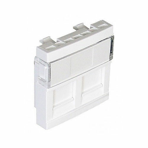 Doble módulo RJ45 Efapel Efapel Doble módulo para Conector RJ45 - 2 Módulos Apto para Conectores de tipo Keystone