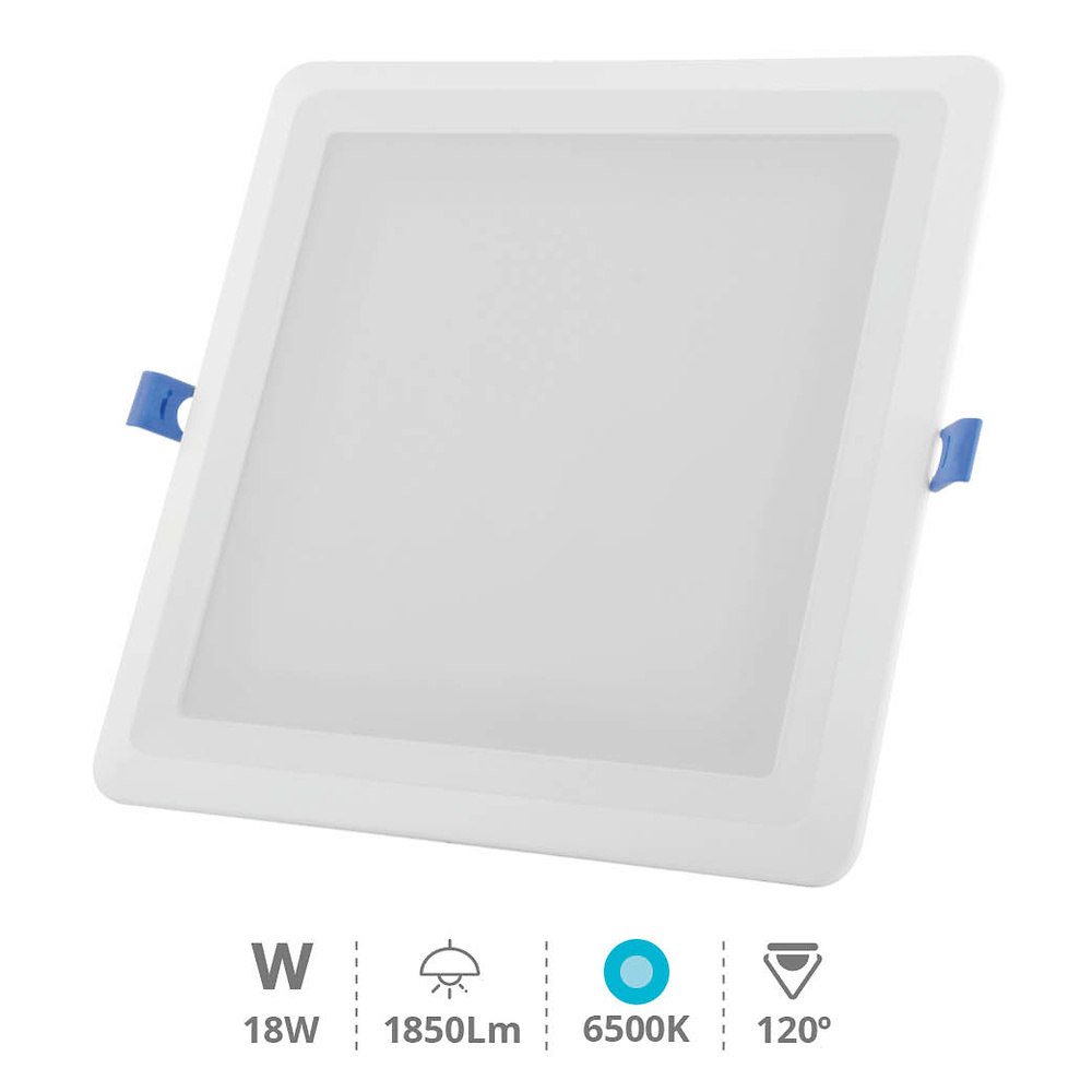 Downlight empotrable LED cuadrado Londa 18W 6500K Blanco 