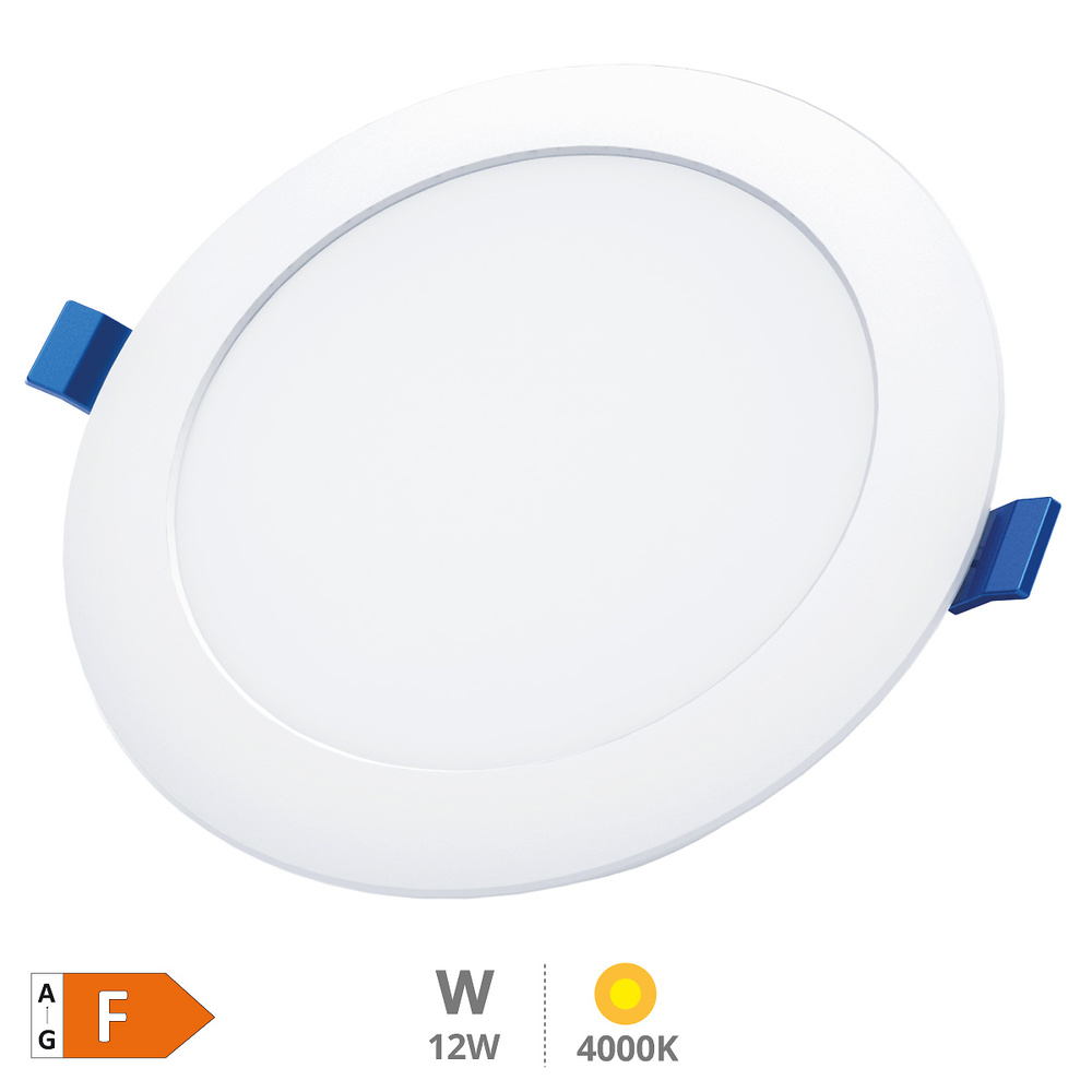 Downlight empotrable LED redondo Belur 12W 4000K Blanco 