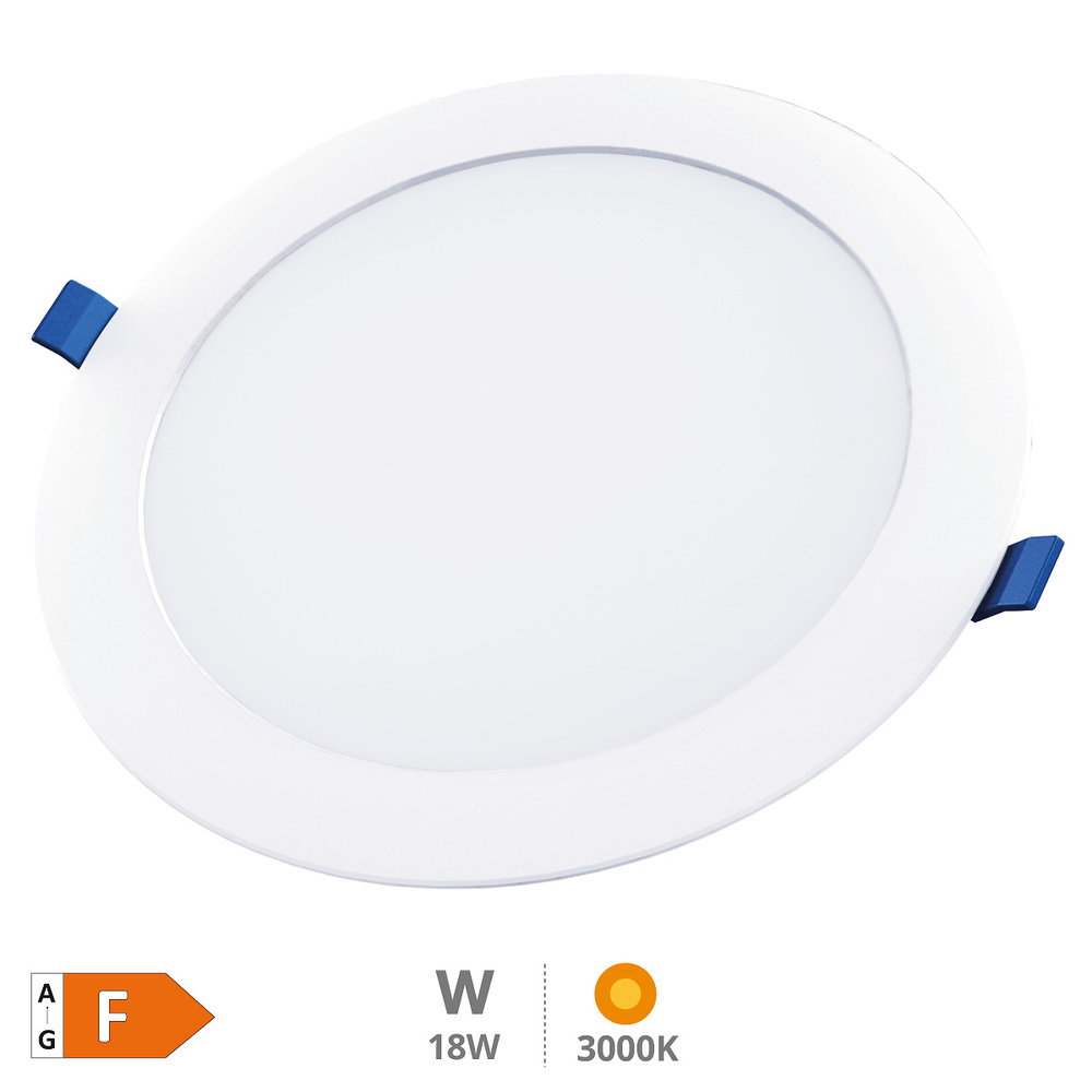 Downlight empotrable LED redondo Belur 18W 3000K Blanco 