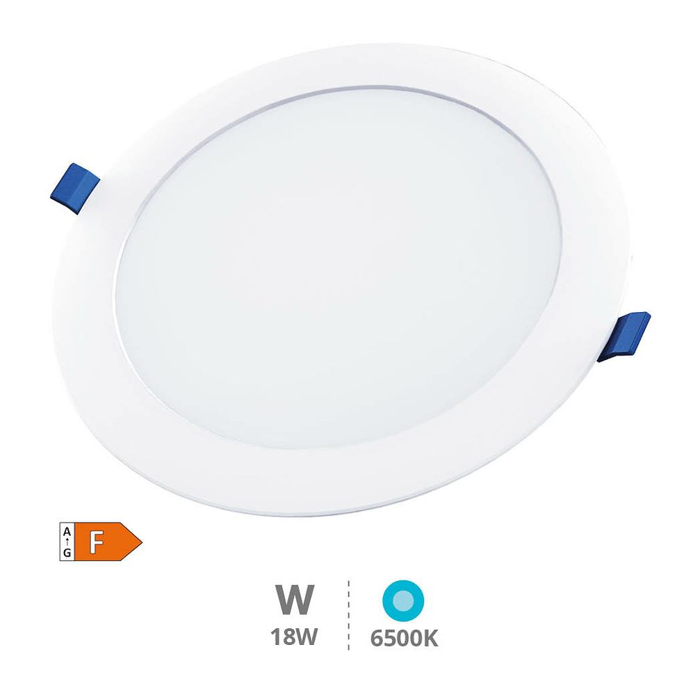 Downlight empotrable LED redondo Belur 18W 6500K Blanco 