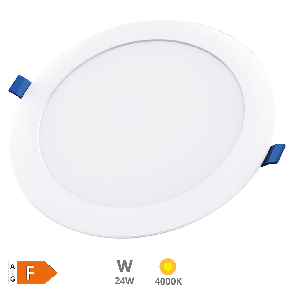 Downlight empotrable LED redondo Belur 24W 4000K Blanco 