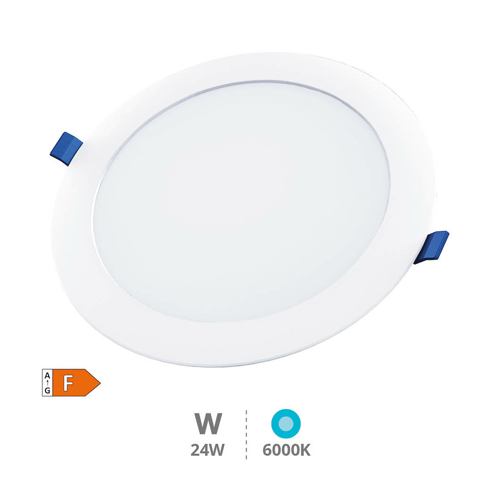 Downlight empotrable LED redondo Belur 24W 6500K Blanco 