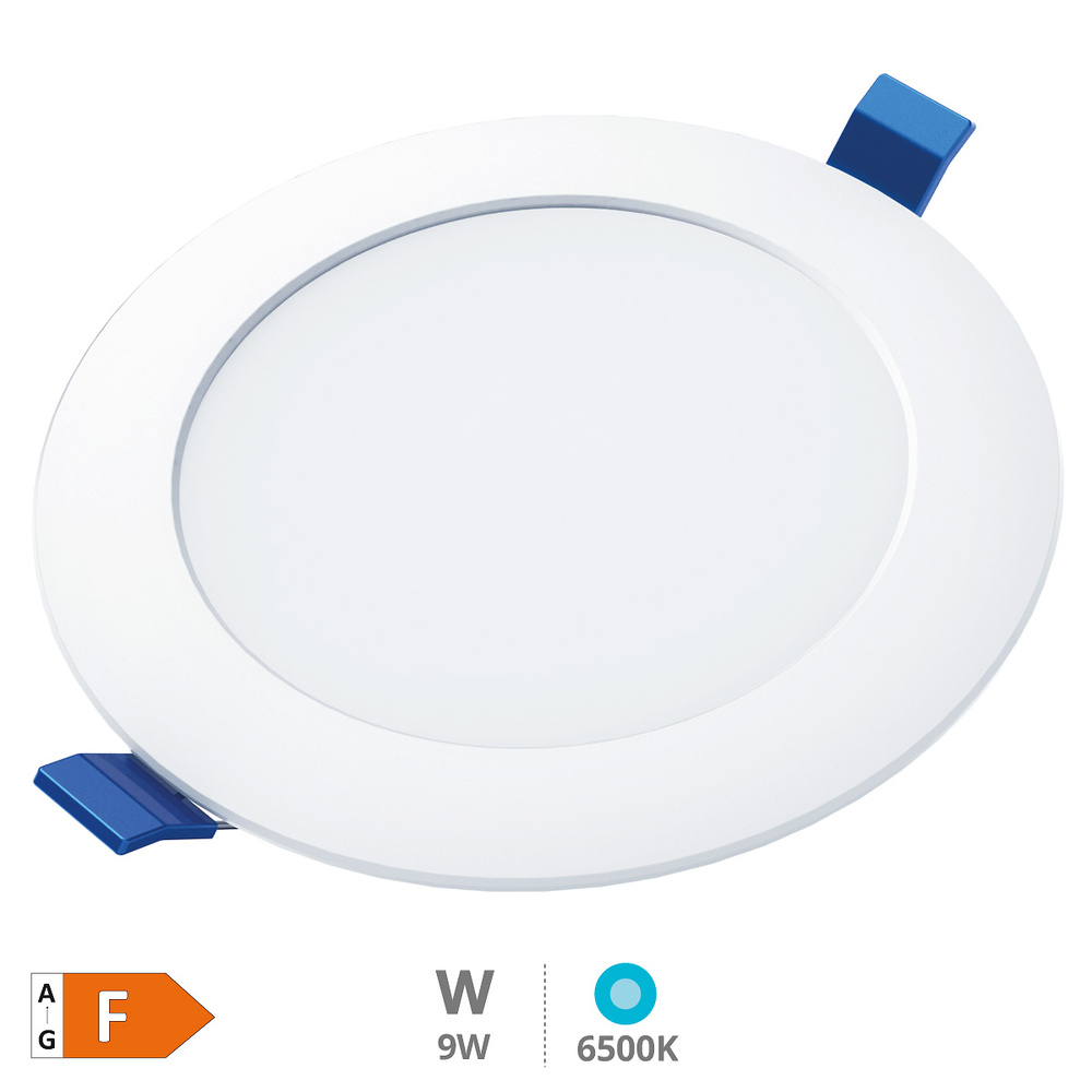 Downlight empotrable LED redondo Belur 9W 6500K Blanco 