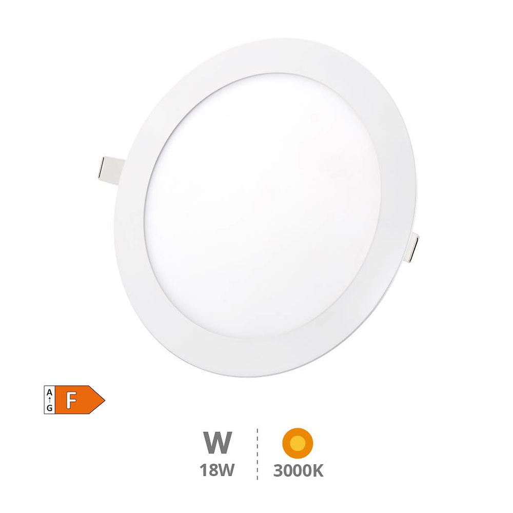 Downlight empotrable LED redondo Virey 18W 3000K Blanco 