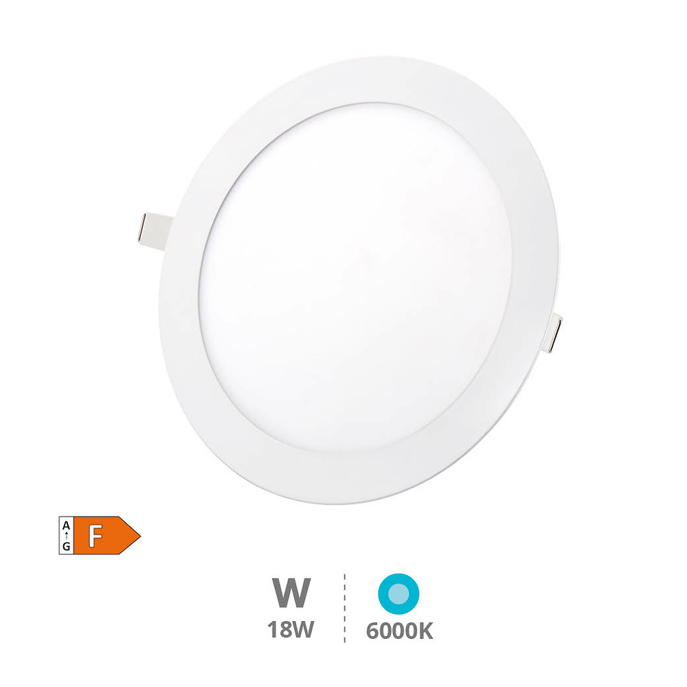 Downlight empotrable LED redondo Virey 18W 6500K Blanco 