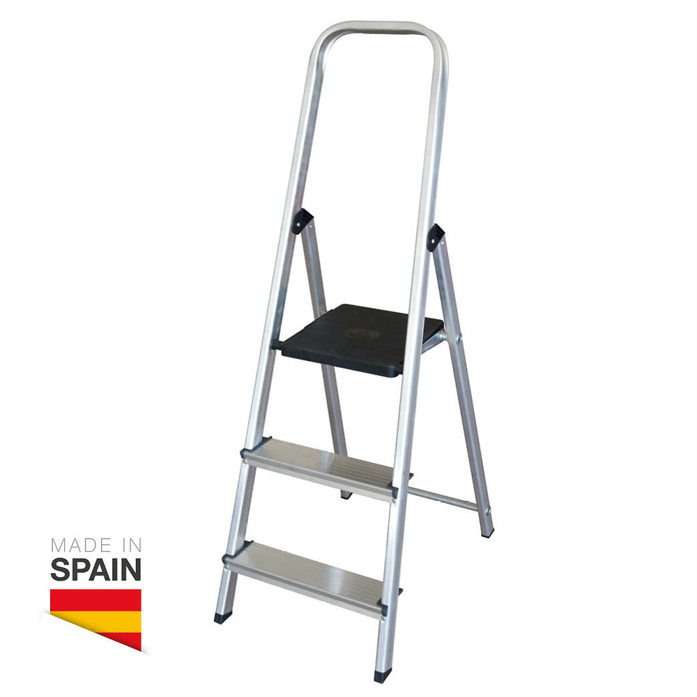 Escalera aluminio 3 peldaños Max. 150kg Escalera aluminio 3 peldaños Max. 150kg