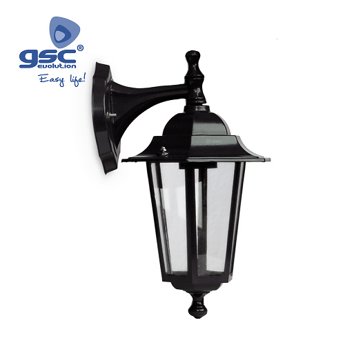 Farol jardin alum.brazo arriba E27 60W Negro Farol jardin alum.brazo arriba E27 60W Negro GSC