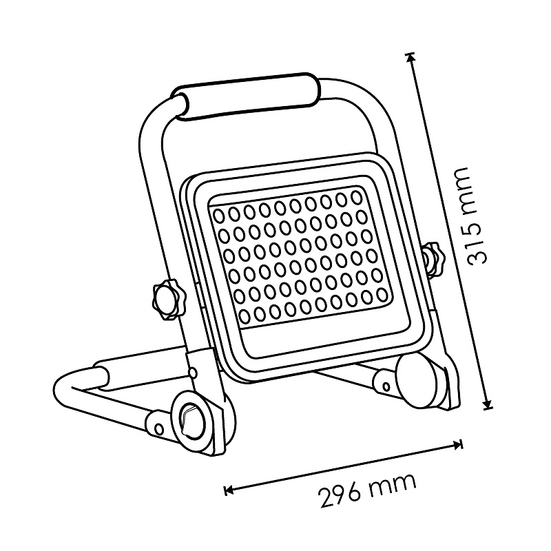 Foco proyector LED portátil con batería Laptop 30W 