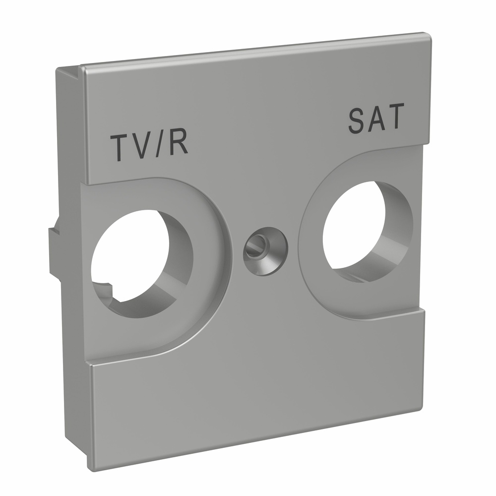 Frontal universal Classia para bases de televisión TV/R-SAT - Aluminio - 2 módulos 