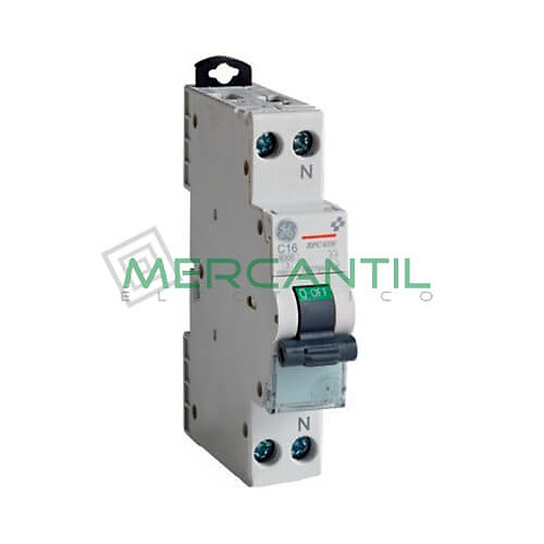 interruptor dpn-692797 Interruptor DPN 1P+N 20A EPC61N Sector Residencial-Terciario GENERAL ELECTRIC