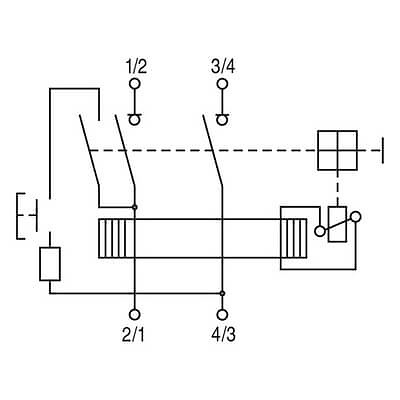 conexiones diferencial 604250 Interruptor Diferencial 2Polos 25A FP Sector Residencial-Terciario GENERAL ELECTRIC.