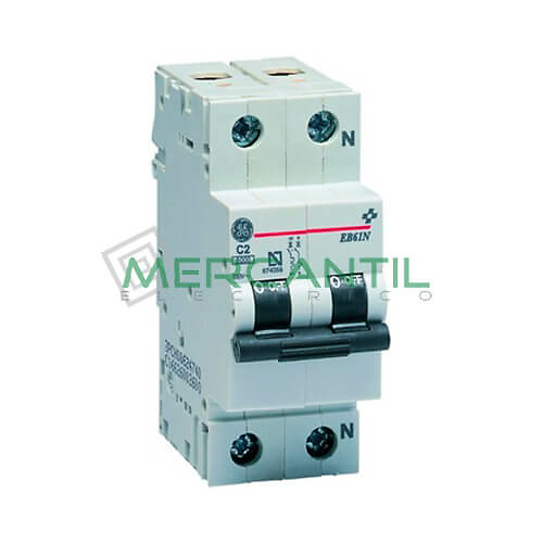 interruptor magnetotérmico eb60-2p-674070 Interruptor Magnetotérmico 2P 40A EB60 Sector Residencial GENERAL ELECTRIC.