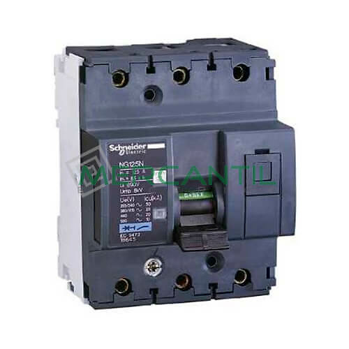 magnetotérmico-3p-ng125n-18642 Interruptor Magnetotérmico 3 Polos 100A NG125N Sector Industrial SCHNEIDER ELECTRIC