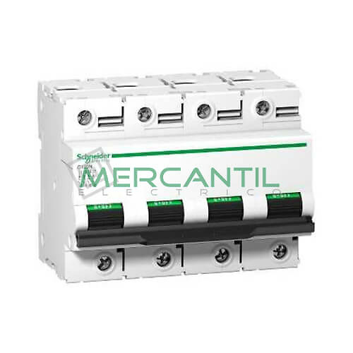 magnetotermico 4 polos c120n-A9N18374 Interruptor Magnetotérmico 4 Polos Corriente Nominal 100A C120N Sector Industrial SCHNEIDER ELECTRIC