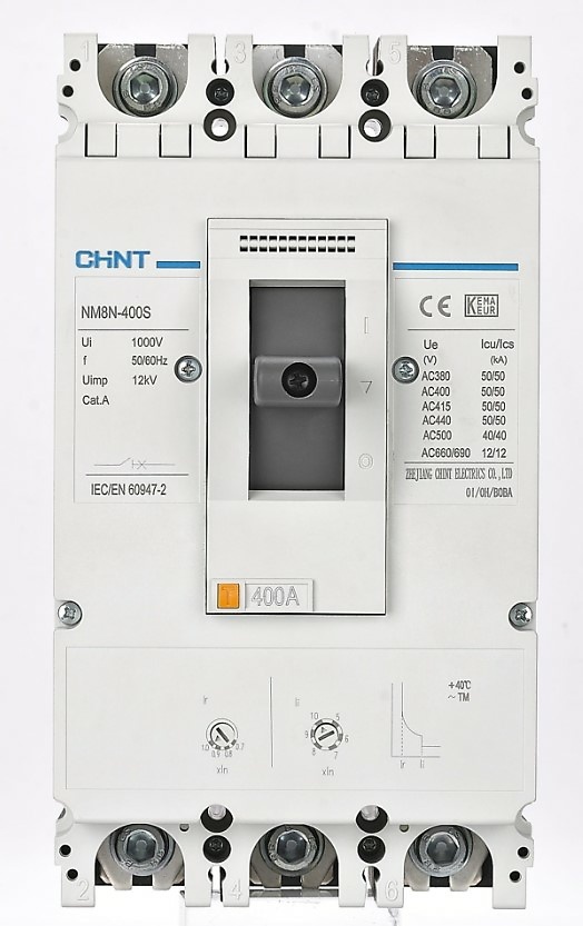 Interruptor caja moldeada relé termomagnético 3P 400A/315A S 50kA 