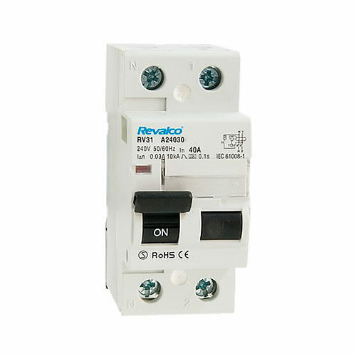 Interruptor diferencial 2P 25A 30mA Revalco Interruptor diferencial 2P 25A 30mA AC Revalco