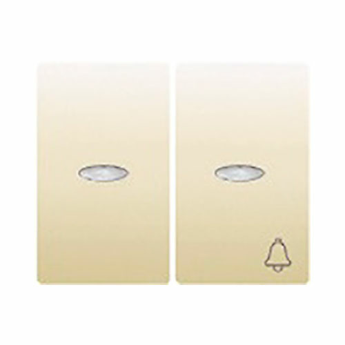 Juego de teclas conmutador + pulsador con difusor Iris BJC - color beige 