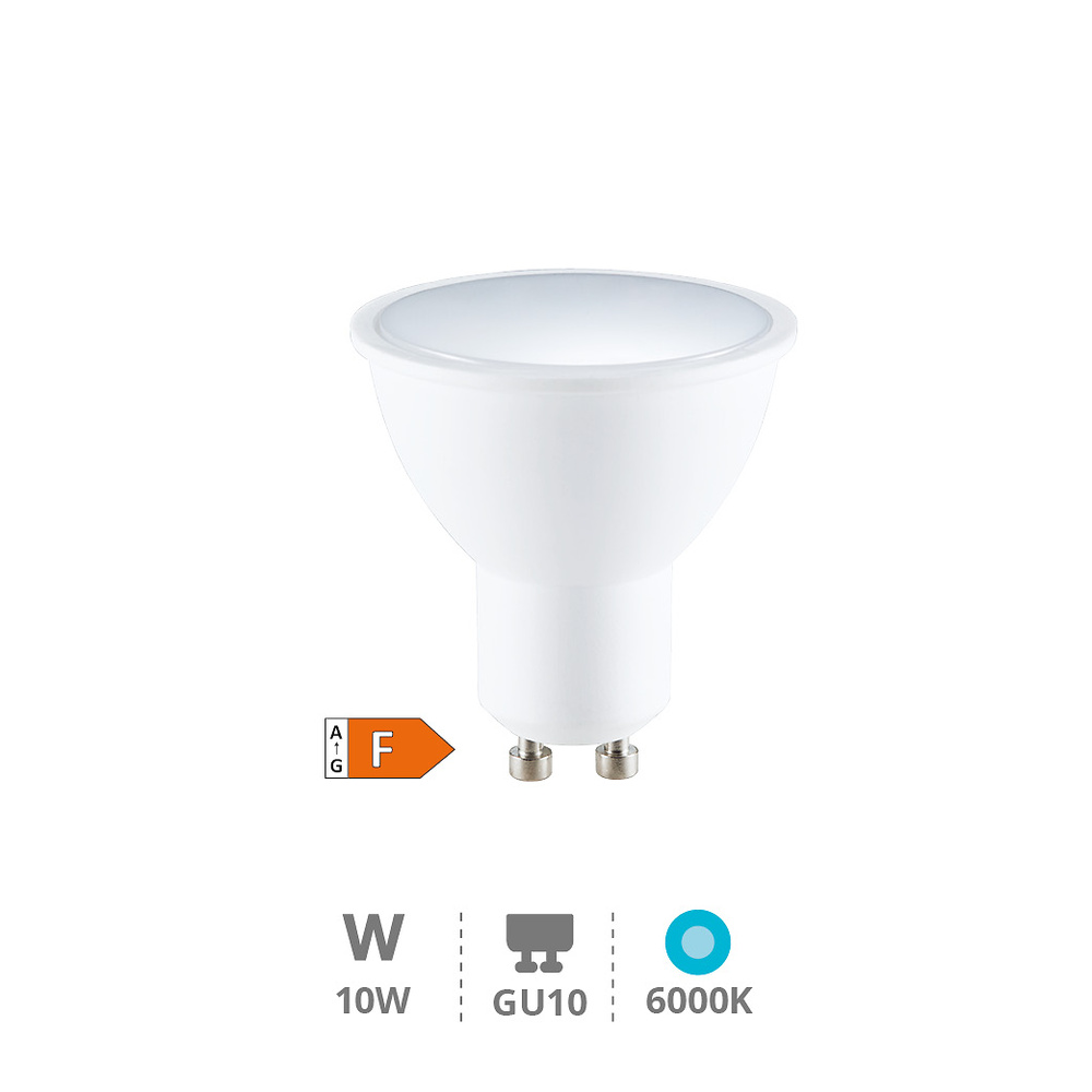 Lámpara LED dicroica 10W GU10 6000K 