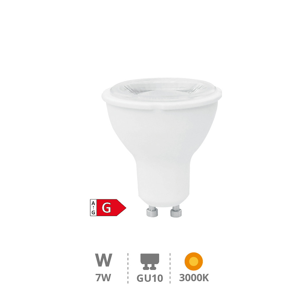 Lámpara LED dicroica 38º 7W GU10 3000K 