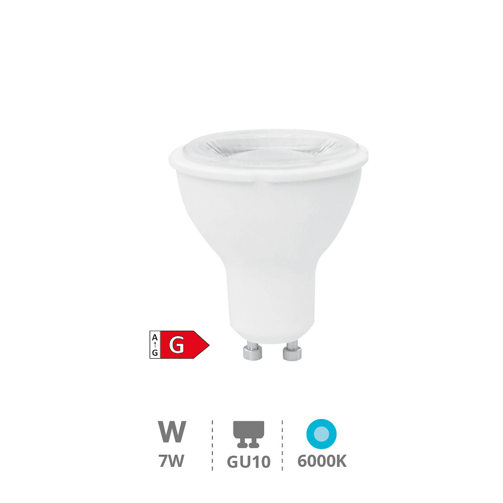 Lámpara LED dicroica 38º 7W GU10 6000K 