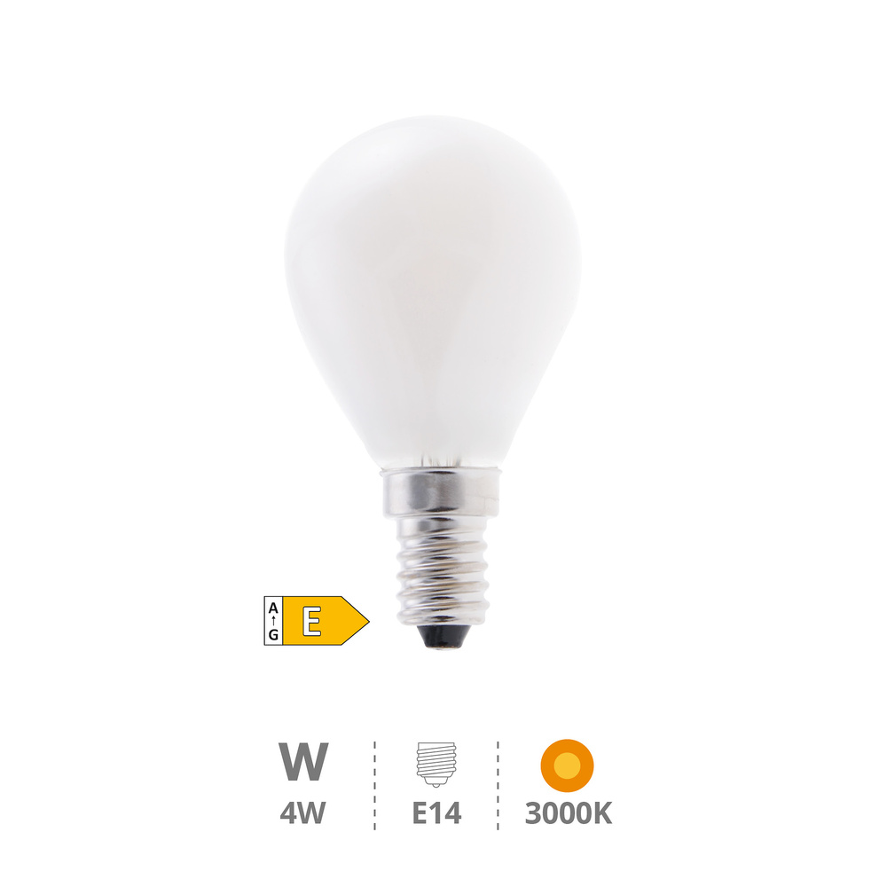 Lámpara LED esférica Serie Cristal 4W E14 3000K 