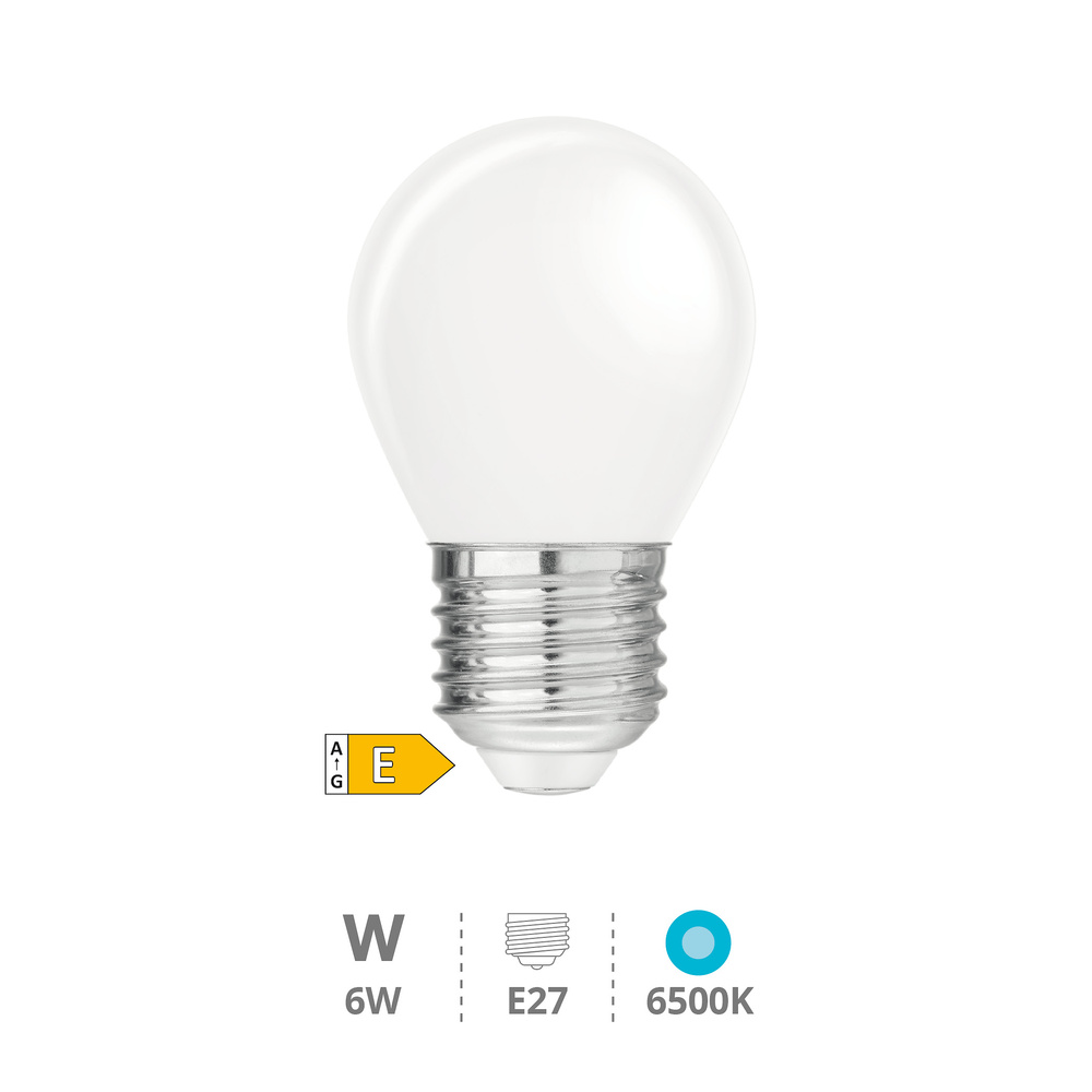 Lámpara LED esférica Serie Cristal 6W E27 6500K 