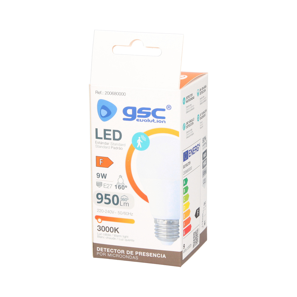 Lámpara LED esférica Serie Oro 4W E27 3000K 