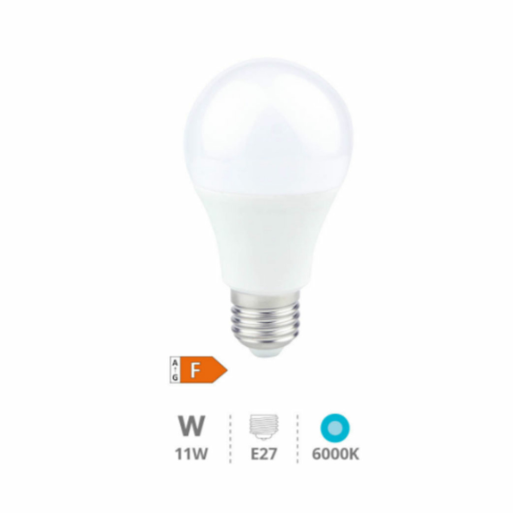 Lámpara LED estándar 11W E27 6000K regulable 