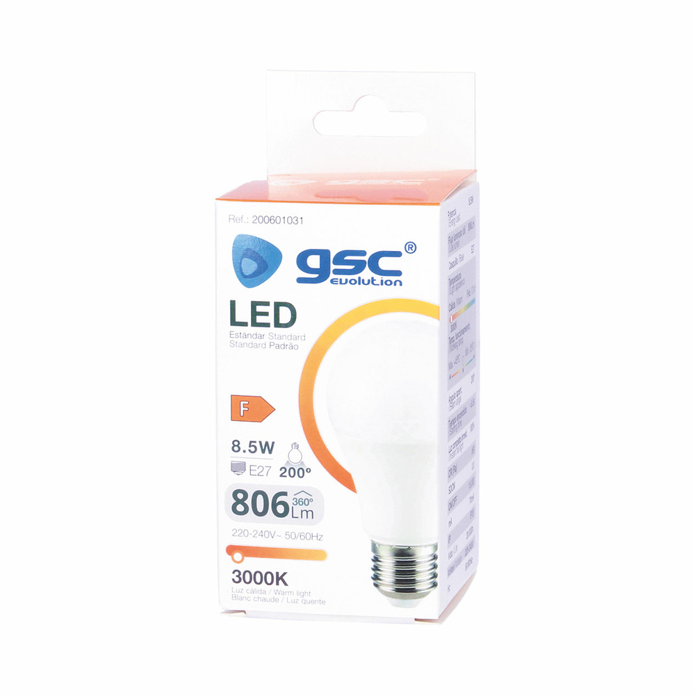 Lámpara LED estándar A55 5W E27 6000K 