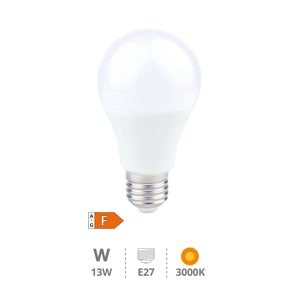 Lámpara LED estándar A60 13W E27 3000K 