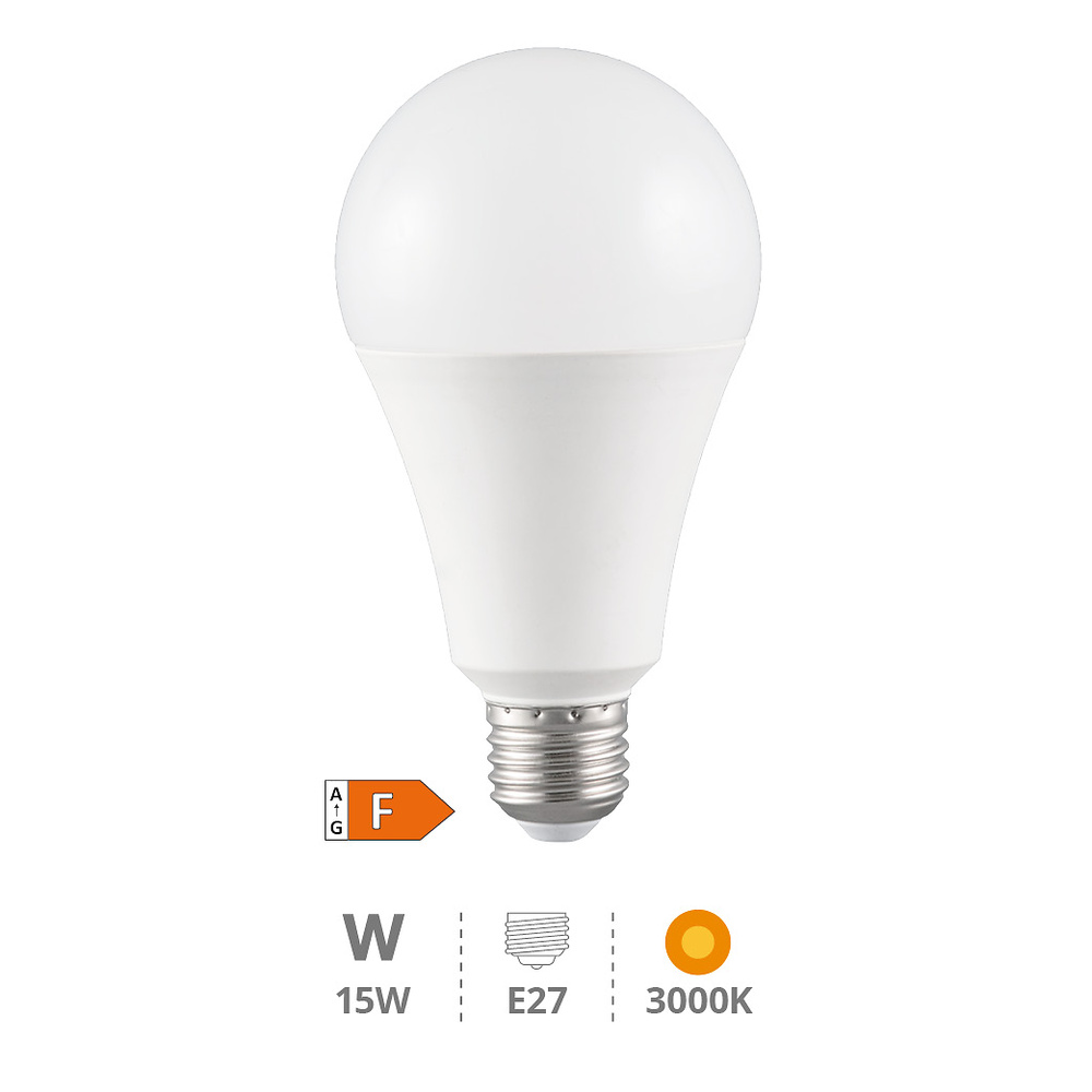 Lámpara LED estándar A60 15W E27 3000K 