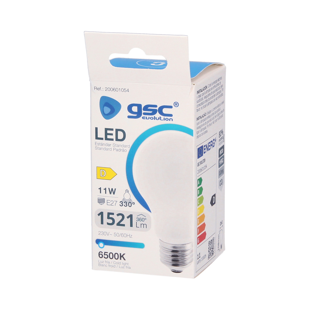 Lámpara LED estándar Serie Cristal 11W E27 3000K 