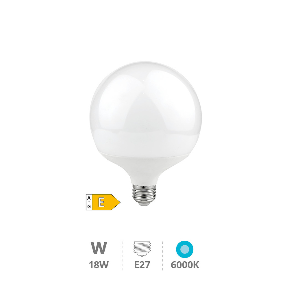 Lámpara LED globo G120 18W E27 6000K 