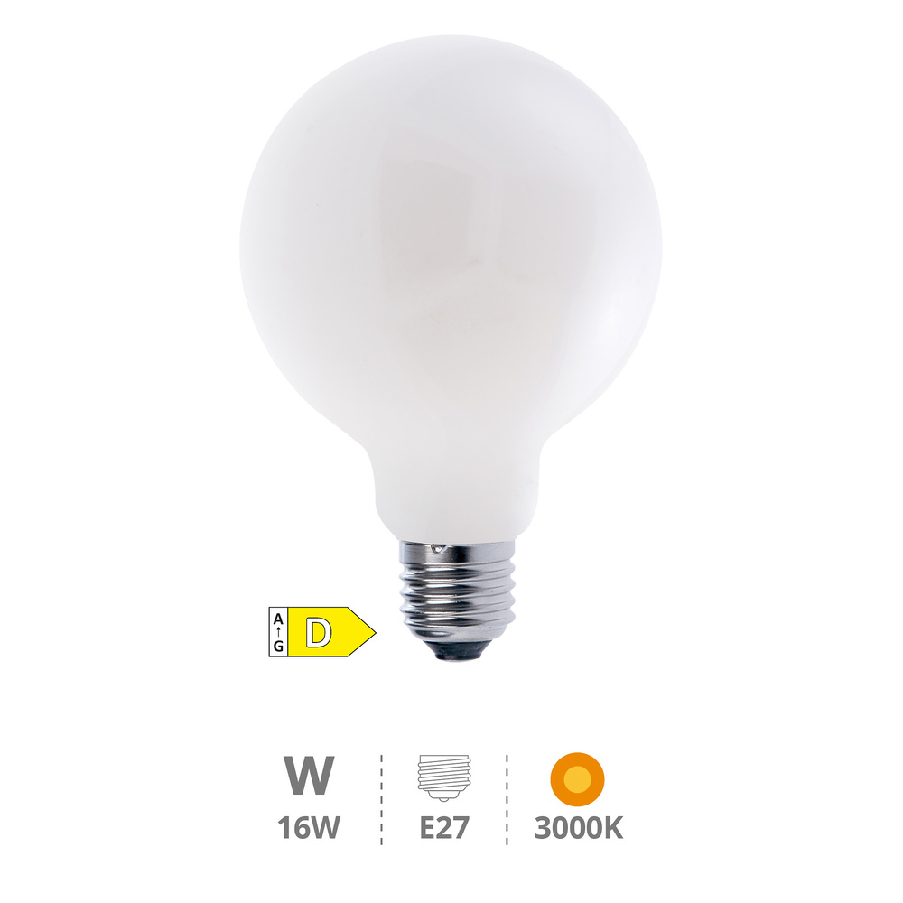 Lámpara LED globo Serie Cristal 16W E27 3000K 